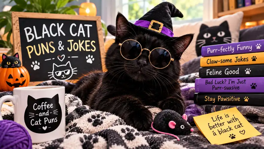 Black Cat Puns and Jokes
