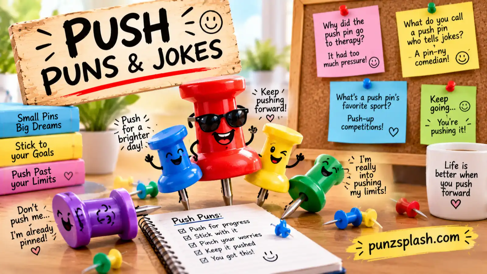 Push Puns and Jokes